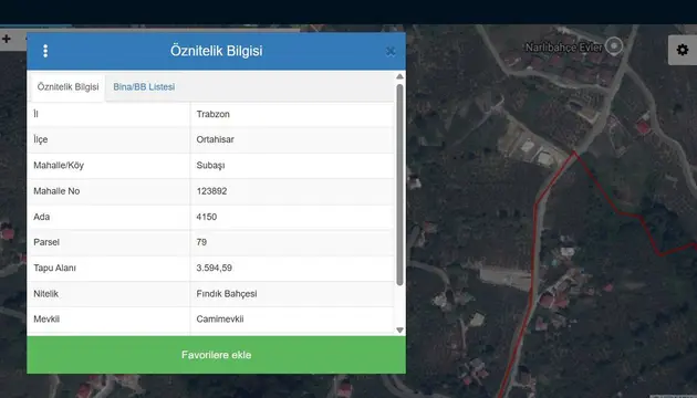 Trabzon Ortahisar Subaşı Mahallesi 3.600 m² satılık bağ & Bahçe arsa - Fotoğraf 3