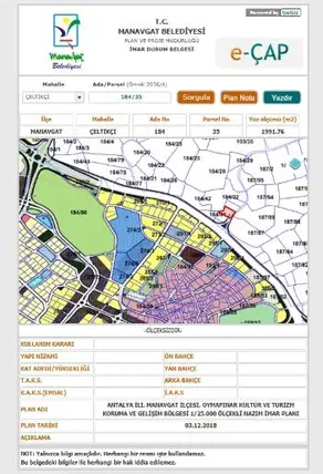 Antalya Manavgat Çeltikçi Mahallesi 1.991 m² satılık tarla arsa - Fotoğraf 3