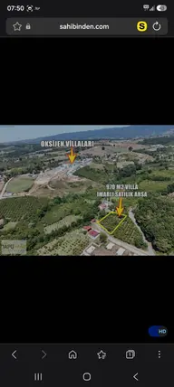 Sakarya Hendek Yeşilvadi Mahallesi 970 m² satılık konut arsa - Fotoğraf 2