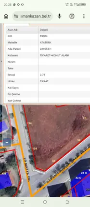 Ankara Kahramankazan Atatürk Mahallesi 5.341 m² satılık ticari + Konut arsa - Fotoğraf 3