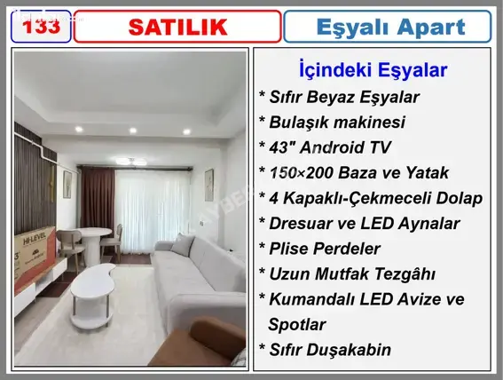 Denizli Pamukkale Asmalıevler Mahallesi 1+1 50 m² satılık daire - Fotoğraf 3