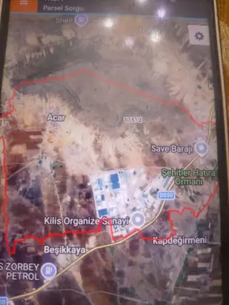 Kilis Merkez Acar Köyü Mahallesi 3.408 m² satılık tarla arsa - Fotoğraf 3