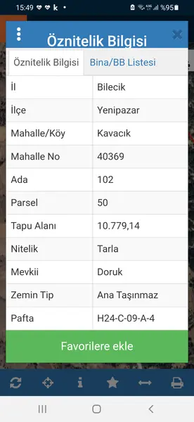 BİLECİK YENİPAZAR KAVACIK 10779 M2 SATILIK TARLA