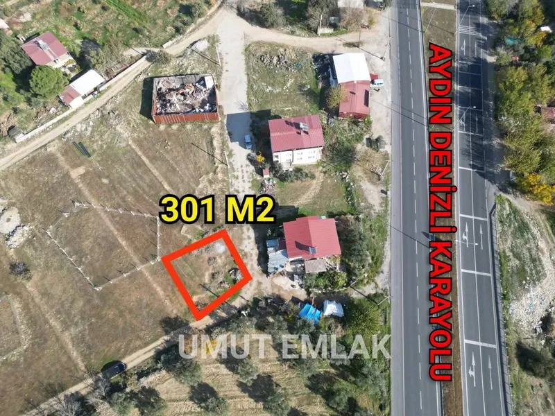 BUHARKENT ORTAKÇIDA 301 M2 KÖŞE BAŞI İMARLI ARSA