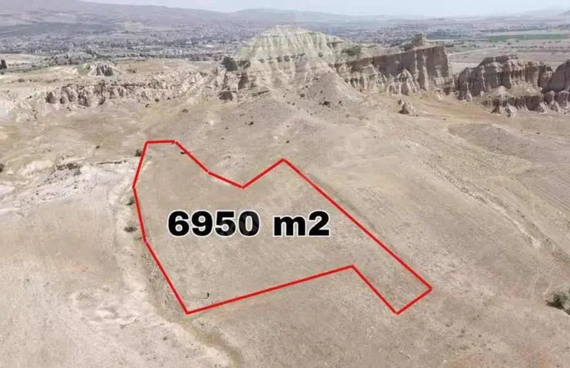 SAHİBİNDEN NEVŞEHİR AVANOS ÇAVUŞİN'DE TEK TAPU 6.950 M2 TARLA
