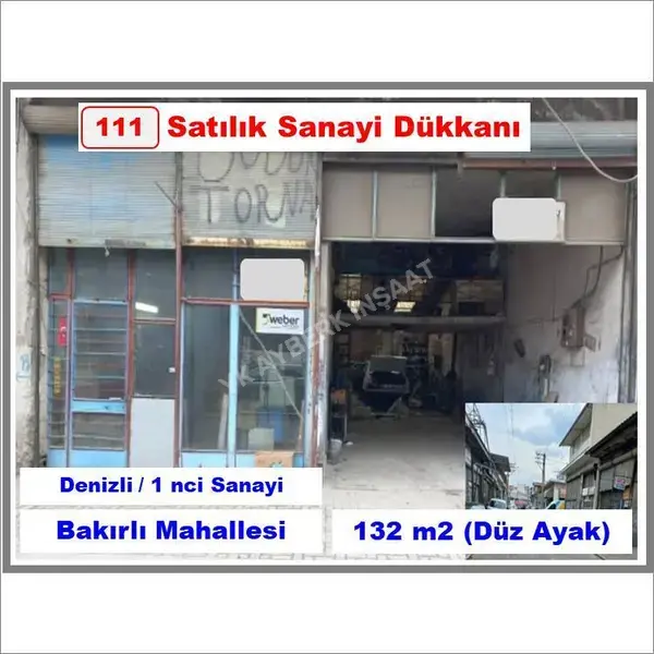 Denizli Merkezefendi Saraylar Mahallesi 132 m² satılık atölye - Fotoğraf 1
