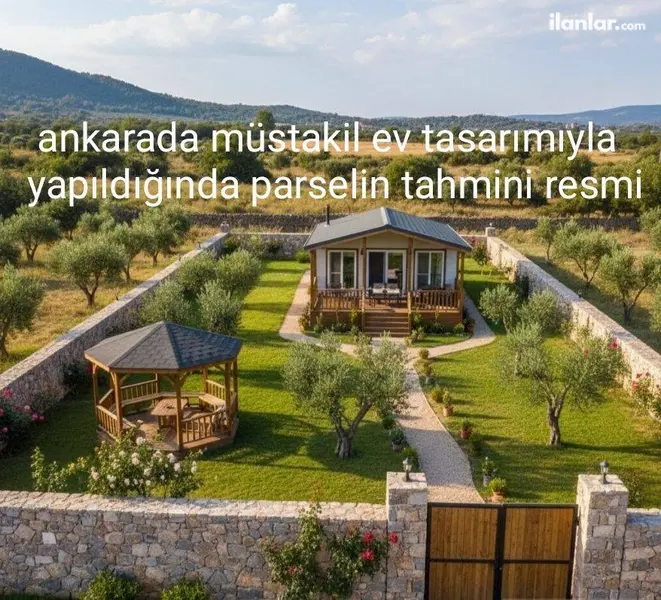 Ankara Kalecik Dağdemir Mahallesi 873 m² satılık bağ & Bahçe arsa - Fotoğraf 1