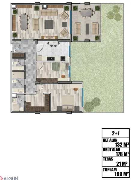 DÜZCE ARAPÇİFTLİĞİ ALGÜN PREMİUM'DA SATILIK 2+1 GENİŞ LÜKS DAİRE