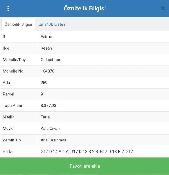 EDİRNE KEŞAN GÖKÇETEPE’DE 8.887,93 m² SATILIK ARAZİ