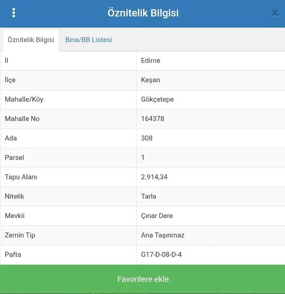 EDİRNE KEŞAN GÖKÇETEPE’DE 2.914,34 m² SATILIK ARAZİ