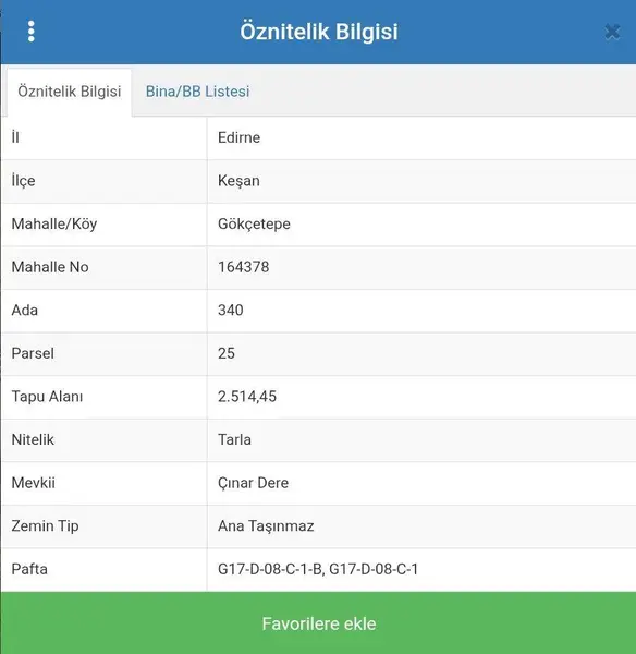 EDİRNE KEŞAN GÖKÇETEPE’DE 2.514,45 m² SATILIK ARAZİ