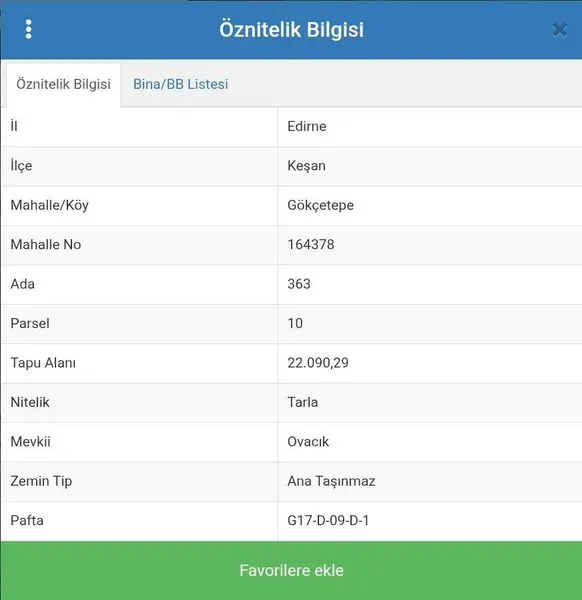 EDİRNE KEŞAN GÖKÇETEPE’DE 22.090,29 m² SATILIK ARAZİ