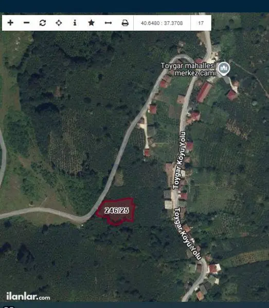 Ordu Aybastı Toygar Mahallesi 2.116 m² satılık bağ & Bahçe arsa - Fotoğraf 1