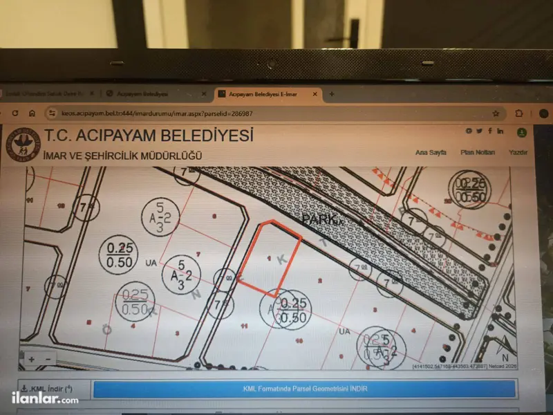 Denizli Acıpayam Pınaryazı Mahallesi 744 m² satılık konut arsa - Fotoğraf 1