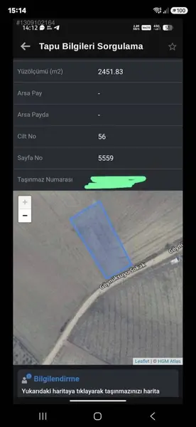Sakarya Geyve Karacaören Mahallesi 2.451 m² satılık arazi arsa - Fotoğraf 1