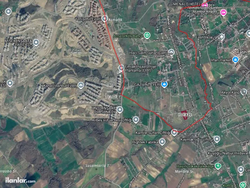 İstanbul Arnavutköy Tayakadın Mahallesi 292 m² satılık tarla arsa - Fotoğraf 1