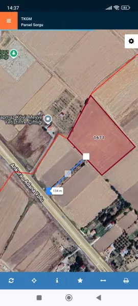Aksaray Merkez Baymış Köyü Mahallesi 18.482 m² satılık tarla arsa - Fotoğraf 1