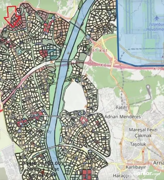 İstanbul Arnavutköy Boyalık Mahallesi 451 m² satılık ticari + Konut arsa - Fotoğraf 1