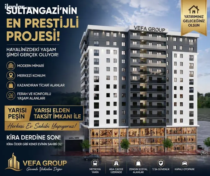 İstanbul Sultangazi Cebeci Mahallesi 2+1 98 m² satılık daire - Fotoğraf 1
