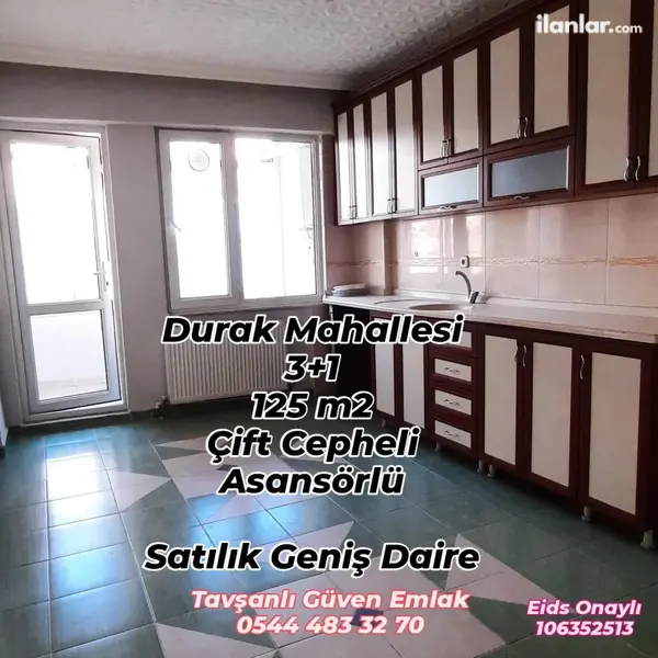 Kütahya Tavşanlı Durak Mahallesi 3+1 135 m² satılık daire - Fotoğraf 1