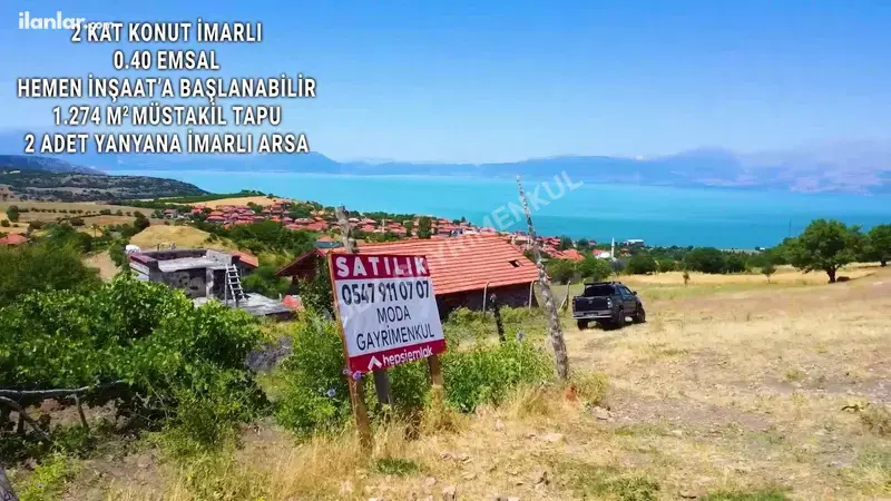 Isparta Gelendost Yeşilköy Köyü Mahallesi 1.274 m² satılık konut arsa - Fotoğraf 1