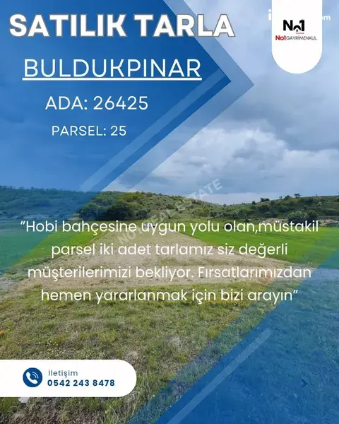 Eskişehir Tepebaşı Buldukpınar Mahallesi 603 m² satılık tarla arsa - Fotoğraf 1