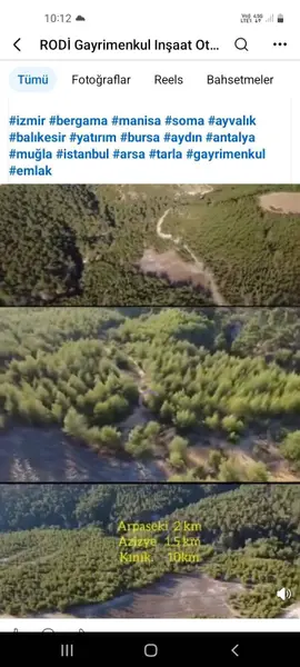 İzmir Kınık Taştepe Mahallesi 6.875 m² satılık tarla arsa - Fotoğraf 1