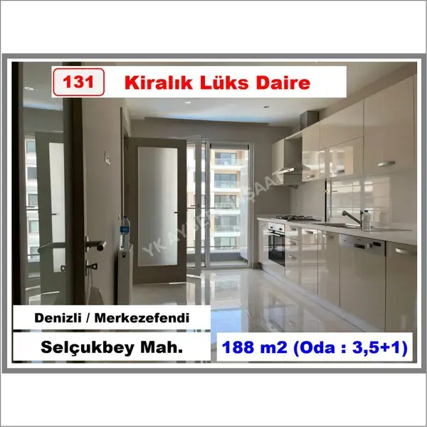Denizli Merkezefendi Selçuk Bey Mahallesi 3.5+1 188 m² kiralık daire - Fotoğraf 1