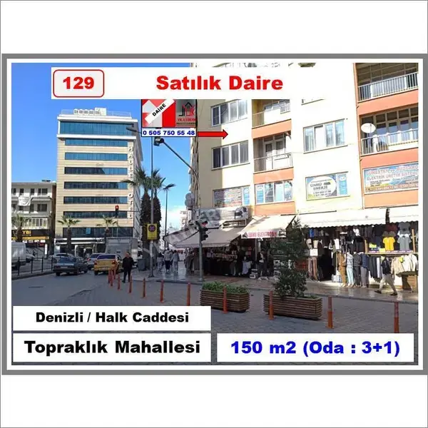 Denizli Pamukkale Topraklık Mahallesi 3+1 165 m² satılık daire - Fotoğraf 1