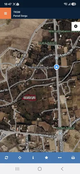 Konya Meram Gödene Mahallesi 795 m² satılık bağ & Bahçe arsa - Fotoğraf 1