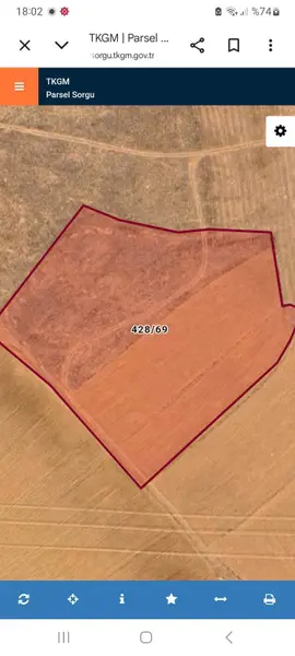 Afyonkarahisar Bolvadin Dişli, Yukarı Mahallesi 18.788 m² satılık tarla arsa - Fotoğraf 1