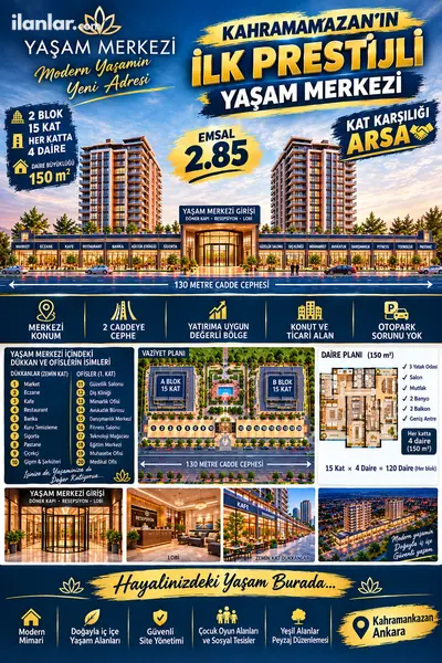 Ankara Kahramankazan Atatürk Mahallesi 5.341 m² satılık ticari + Konut arsa - Fotoğraf 1