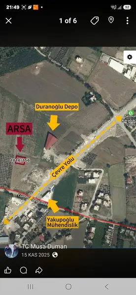 Osmaniye Düziçi Kurtuluş Mahallesi 521 m² satılık muhtelif Arsa arsa - Fotoğraf 1