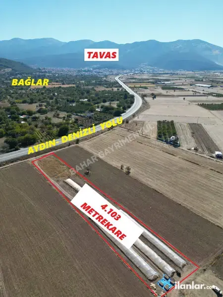 Denizli Tavas Yaka Mahallesi 4.103 m² satılık tarla arsa - Fotoğraf 1