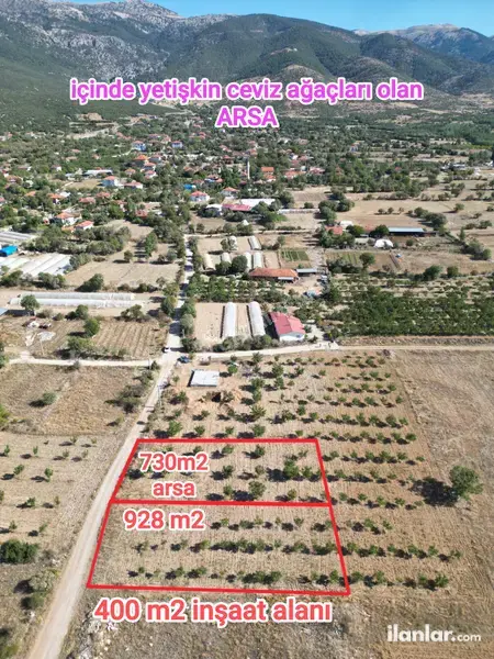 Denizli Tavas Bahçeköy Mahallesi 1.638 m² satılık konut arsa - Fotoğraf 1