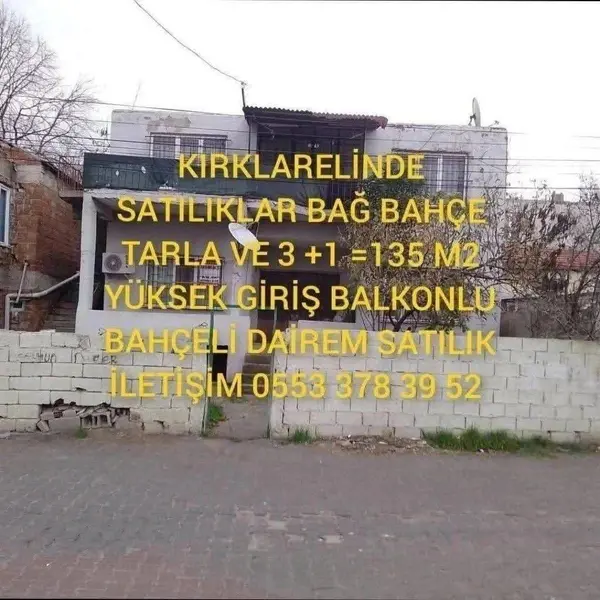 Kırklareli Merkez Kocahıdır Mahallesi 3+1 145 m² satılık müstakil Ev - Fotoğraf 1
