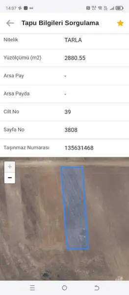 Eskişehir Seyitgazi Sarayören Mahallesi 2.880 m² satılık - Fotoğraf 1
