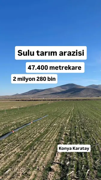 Konya Karatay Ağsaklı Mahallesi 47.400 m² satılık - Fotoğraf 1